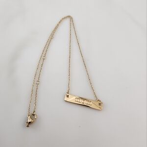 South Hill Gold Tone "MOM" Necklace